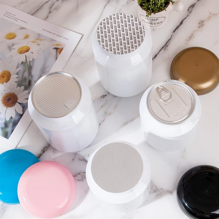 White Plastic Container For Powder 500g